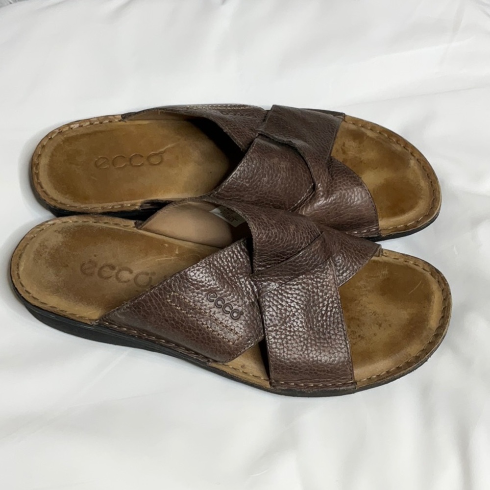 Ecco Men’s Open Toe Sandals Sz 9 / 9.5 View 2